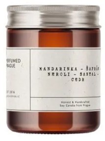 Candela in cera di soia profumata tempo di combustione 40 h #47 Tangerine, Neroli and Saffron – Perfumed Prague