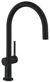 Rubinetto da cucina fisso a collo di cigno Talis M54 nero verniciato satinato HANSGROHE