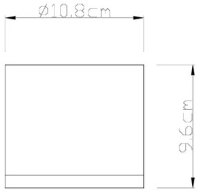 Globo 32063A - Plafoniera da esterno ALCALA 1xGX53/11W/230V IP44