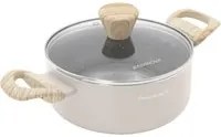 Casseruola 18 cm taupe Cooking Therapy con coperchio
