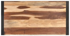 Tavolino 120x60x40 cm in legno massello e finitura sheesham