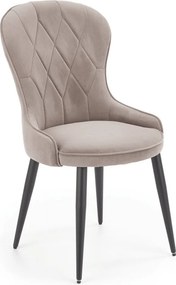 Sedia K366 velluto beige