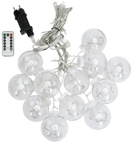 Aigostar - Catena LED natalizia per esterni 120xLED/6W/230V/8 funzioni 3x0,6m IP44 bianco freddo+telecomando