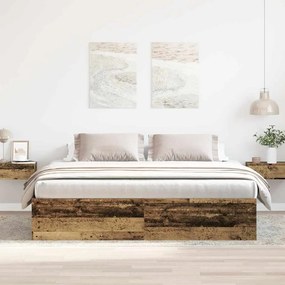 Giroletto Senza Materasso Legno Antico 180x200 Cm İn Truciolato /