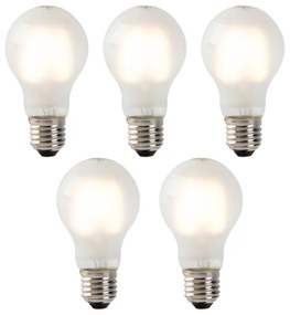 Set 5 lampadine LED E27 vetro smerigliato 180lm 2700K