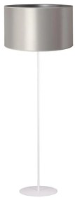 Duolla - Lampada con piedistallo CANNES 1xE27/15W/230V diametro 45 cm argento/bianco