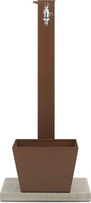 Fontana da Giardino con Rubinetto Base Vaschetta e Portagomma Belfer 42/QRRV Ruggine...