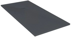 Piatto doccia MOLDCOM COMPOSITES in resina Cosmos Stone antracite L 80 x L 210 x H 4 cm opaco