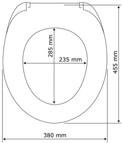 Sedile per wc con chiusura facilitata , 45 x 37,5 cm Astera - Wenko