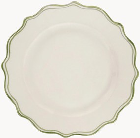 Piatto da colazione dipinto a mano Scalloped