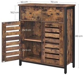 Armadietto con cassetti FIRA marrone/nero