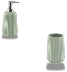 Set 2 Accessori D'Appoggio Gedy "Marika" Verde Salvia