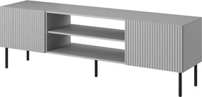Mobile TV Asensio RTV-1 in grigio chiaro/nero - L180 cm