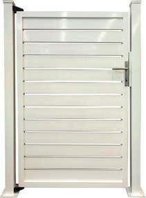 Cancello / portello VERDELOOK MIAMI in alluminio bianco H 160 x L 100 cm