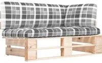 Divano Angolare da Giardino su Pallet Legno di Pino Impregnato cod mxl 55747