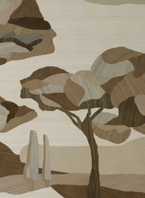 Arte Carta da parati panoramica Under The Sycamore Tree - Winter Landscape