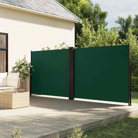 Tenda Da Sole Laterale Retrattile Verde Scuro 180x600 Cm /