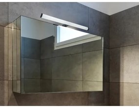 Illuminazione LED per specchio da bagno, 10 W, 230 V, 45 cm, IP44, nero