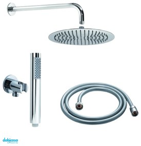 Gedy Set Doccia "High Pro 02" C/Soffione Diam.25+Braccio e Kit Doccetta