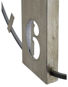 Orologio da muro in metallo stile industrial 61X4,5X63 cm modello Silvery