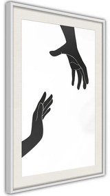 Poster  Language of Gestures II  Cornice Quadri Cornice nera con pass-partout, Larghezza x Altezza Home decor 20x30