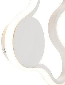 Lampada da parete moderna bianca con LED - Plomp
