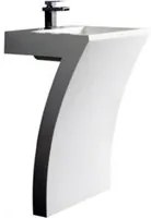 Lavabo freestanding in solid surface bianco lr7