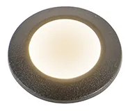 Moderno faretto da terra per esterni nero IP67 con LED - Aldo