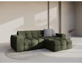 Divano angolare verde (con penisola a destra/con chaise lounge) Kendal – Micadoni