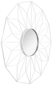 Specchio geometrico dodecagonale White 58 cm