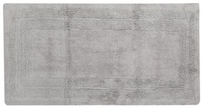 Tappeto bagno 60x110 cm cotone grigio