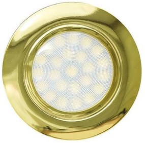 Faro da incasso LED 220V 4W IP44 foro ø56mm - 60mm Dorato Colore Bianco Naturale 4.200K