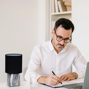 Rabalux 74068 - Lampada da tavolo NALISA 1xE14/40W/230V nero/effetto marmo