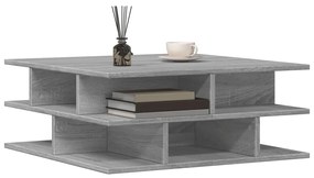 Tavolino da salotto grigio sonoma 70x70x29 cm legno multistrato