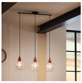 Eglo 94195 - Lampadario TARBES 3xE27/60W/230V