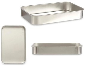Pentola per arrosto Argentato Alluminio (23,5 x 6 x 36 cm)