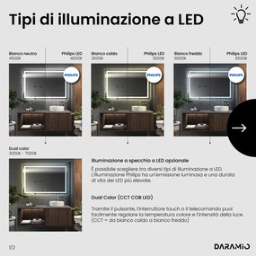 Specchio con luce LED F2
