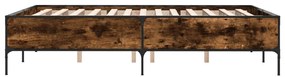 Giroletto rovere fumo 120x190 cm in legno multistrato metallo