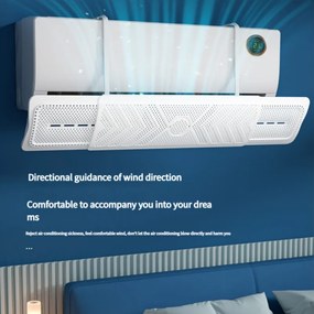 Deflettore Aria Condizionata con Gancio AntiSoffio Installazione Facile Antivento Efficace  Guida Flusso Aria Confortevole