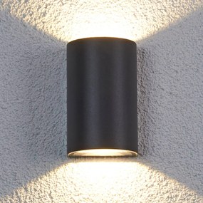 Applique da esterni a LED JALE Lucande, Nero, Alluminio, Moderno, Applique LED da esterni