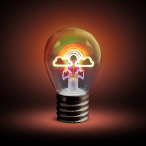 Lampadina decorativa Arcobaleno LED ricaricabile
