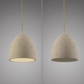 Schöner Wohnen 12540-42 - Lampada a sospensione su cavo TRAVENTA 1xE27/40W/230V Ø 21 cm cemento