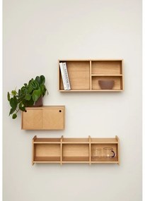 Scaffale da parete in rovere naturale 80 cm Focal - Hübsch