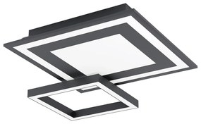 Plafoniera Moderna Savatarila-Z Acciaio Nero 4 Luci Led Integrato 2,7W