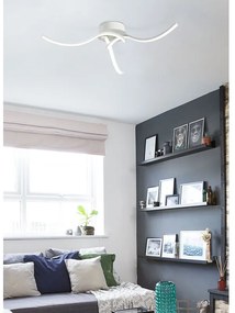 Plafoniera LED moderno Roxie, bianco, luce naturale NOVECENTO