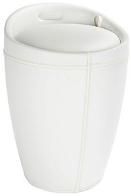 Cesto portabiancheria bianco e sgabello in un unico look, 20 l Candy - Wenko