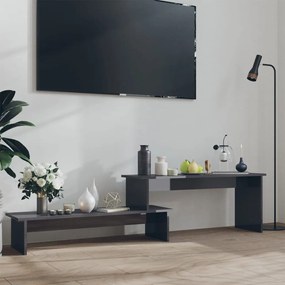 Mobile porta tv grigio lucido 180x30x43 cm in truciolato