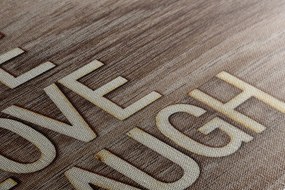 Stampa su tela – Con parole - Live Love Laugh