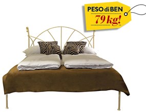 Letto matrimoniale in ferro battuto Lipari senza pediera - 160 x 200 cm