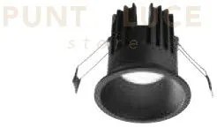 Duel faretto da incasso led nero 15w 1170lm 3000k ip20 d.9cm